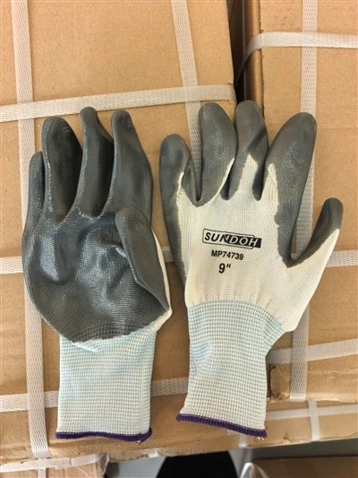 MĂNUSI DE MUNCĂ NYLON/NITR. ALB S. 9