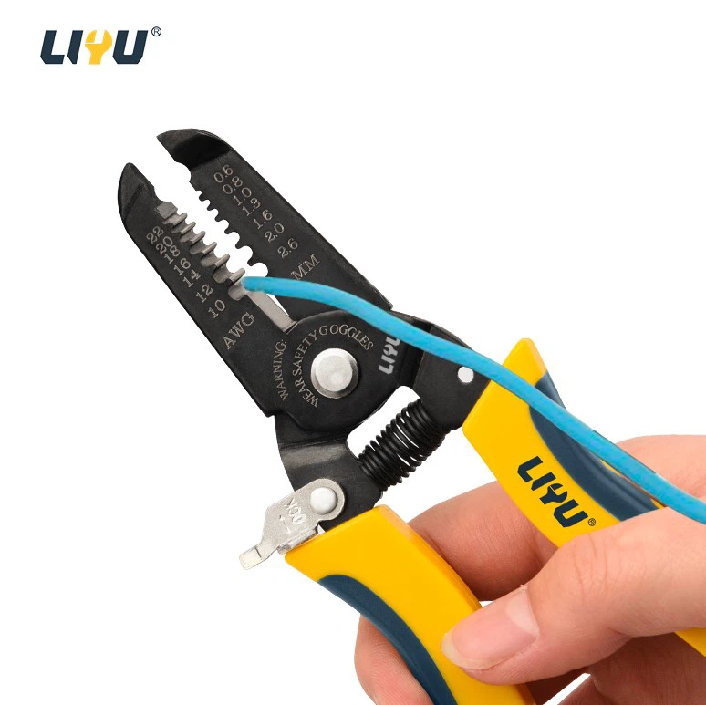 Wire Stripping Pliers Electrical Pliers Wire Pulling Pliers 7th Gear Blade 0.6-2.6mm Multi-functional Wire Pulling Pliers Wire Cutting Pliers Wire Pressing Pliers factory
