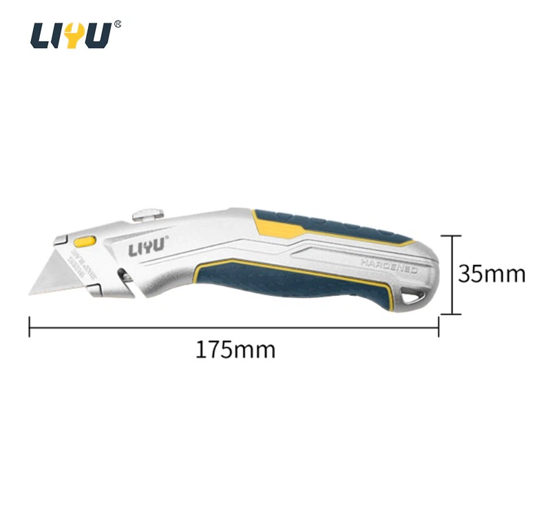 Zinc Alloy Folding Cutting Knife Utility Knife Wallpaper Knife Heavy-duty Unpacking Knife Express Knife Body With 3 Blades best